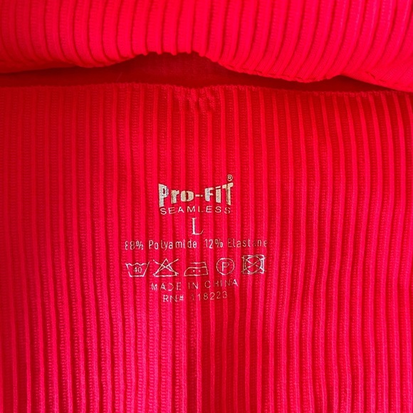 NWT Pro-Fit Seamless Ribbed Bra Top 2-Pack (Large) Pink & Taupe - Picture 10 of 12